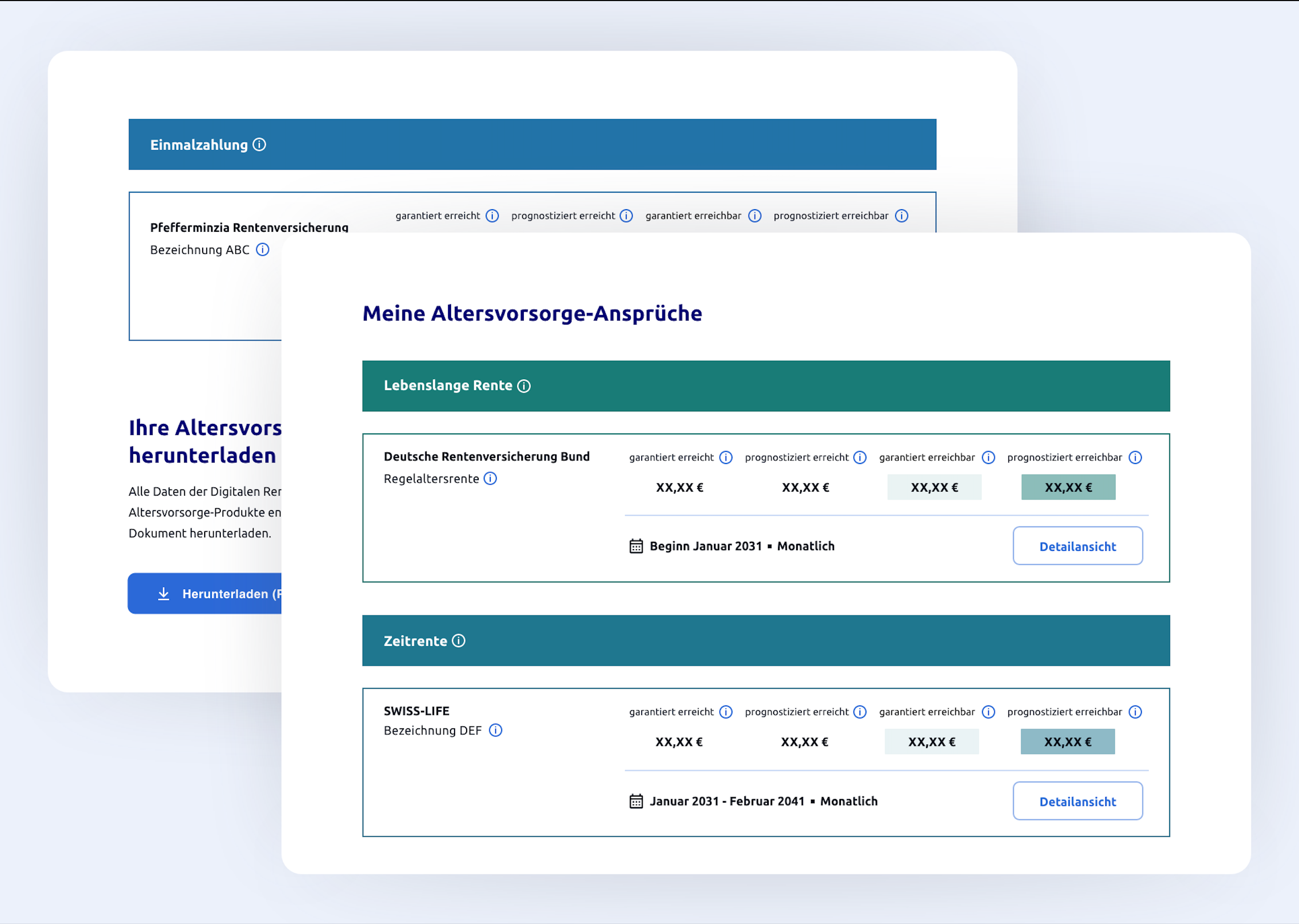 Mit wenigen Klicks zum Überblick | Digitale Rentenübersicht